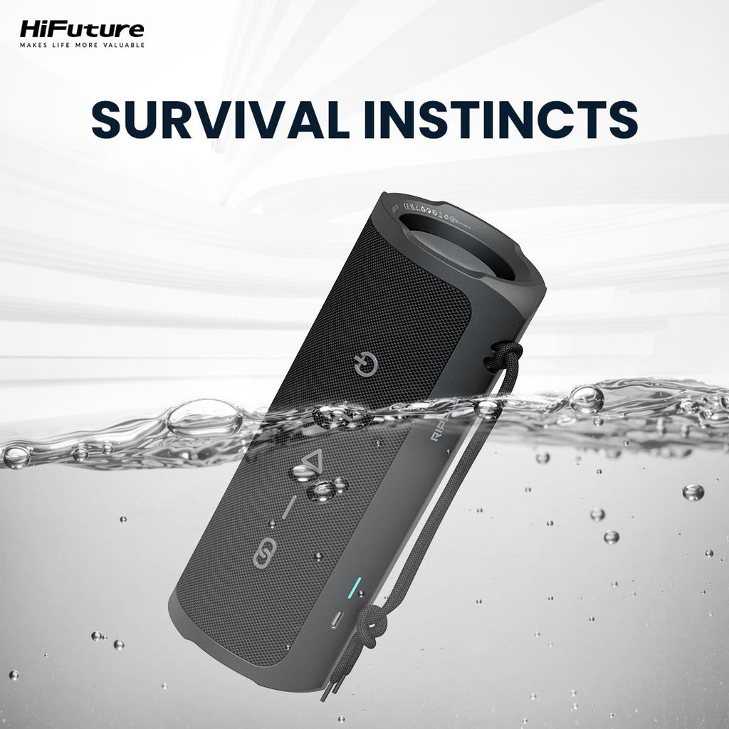 HiFuture Ripple Bluetooth Speaker – IPX7 Waterproof, 12-Hour Playtime-Flash Zone Electronics فلاش زون للالكترونيات