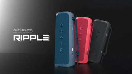 HiFuture Ripple Bluetooth Speaker – IPX7 Waterproof, 12-Hour Playtime-Flash Zone Electronics فلاش زون للالكترونيات