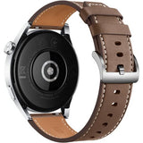 HUAWEI Watch GT 3 – Stainless Steel Case with Brown Leather Strap-Flash Zone Electronics فلاش زون للالكترونيات