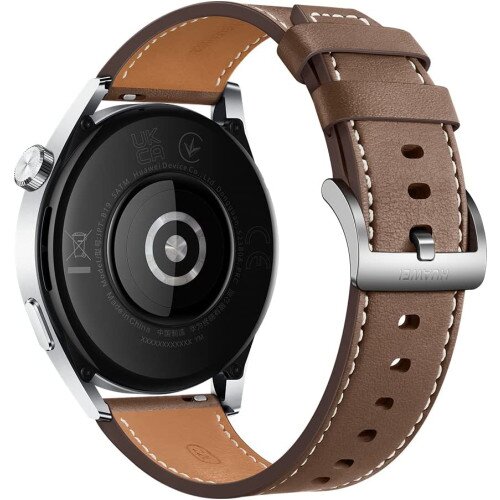 HUAWEI Watch GT 3 – Stainless Steel Case with Brown Leather Strap-Flash Zone Electronics فلاش زون للالكترونيات