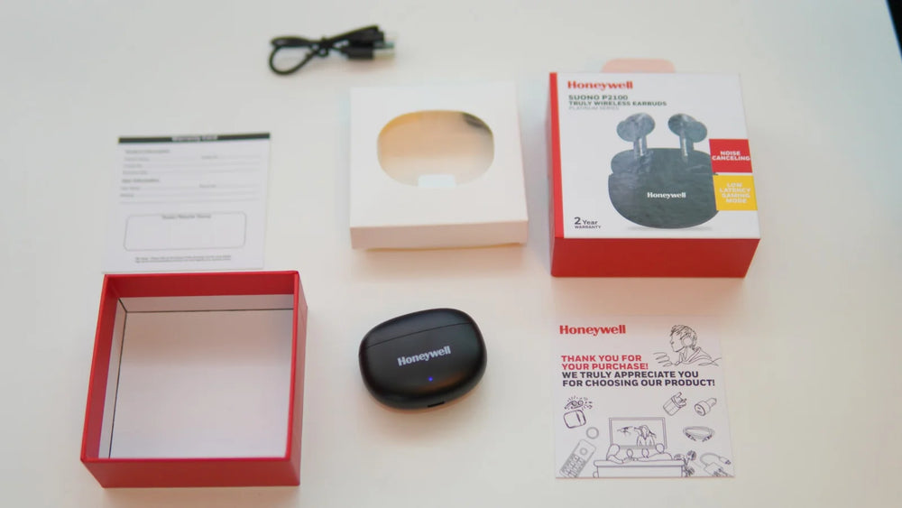 Honeywell Suono P2100 Truly Wireless Earbuds – Platinum Series-Flash Zone Electronics فلاش زون للالكترونيات