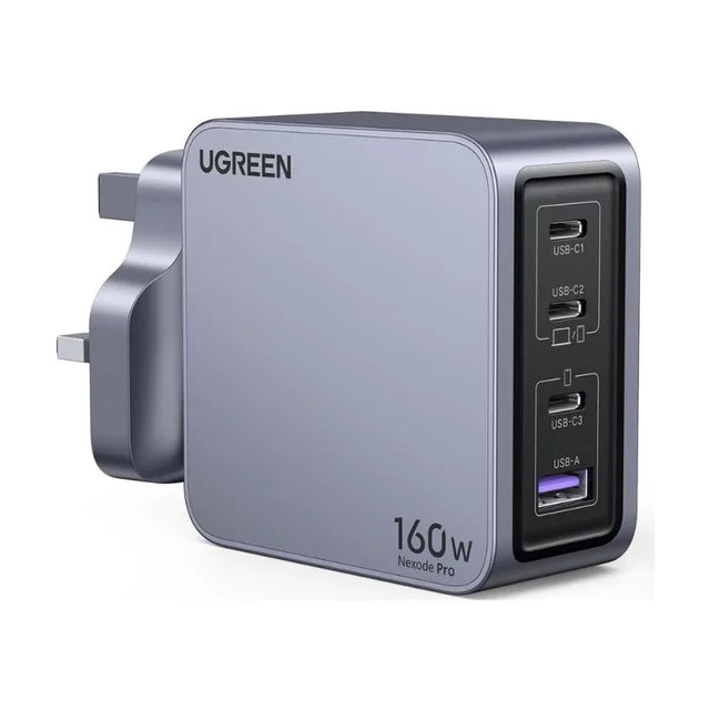 UGREEN Nexode Pro 160W 4-Port GaN Fast Charger (USB-C + USB-A)-Flash Zone Electronics فلاش زون للالكترونيات