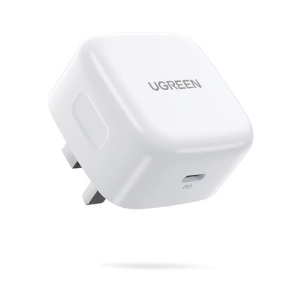 UGREEN iPhone 16 USB C Charger PD 20W Fast Type C Mobile Charger Adapter Plug Type C Universal Travel Adapter Compatible for iPhone 16 SE/16 Pro/16 Plus /16 Pro Max, 15/14 Series and More-Flash Zone Electronics فلاش زون للالكترونيات