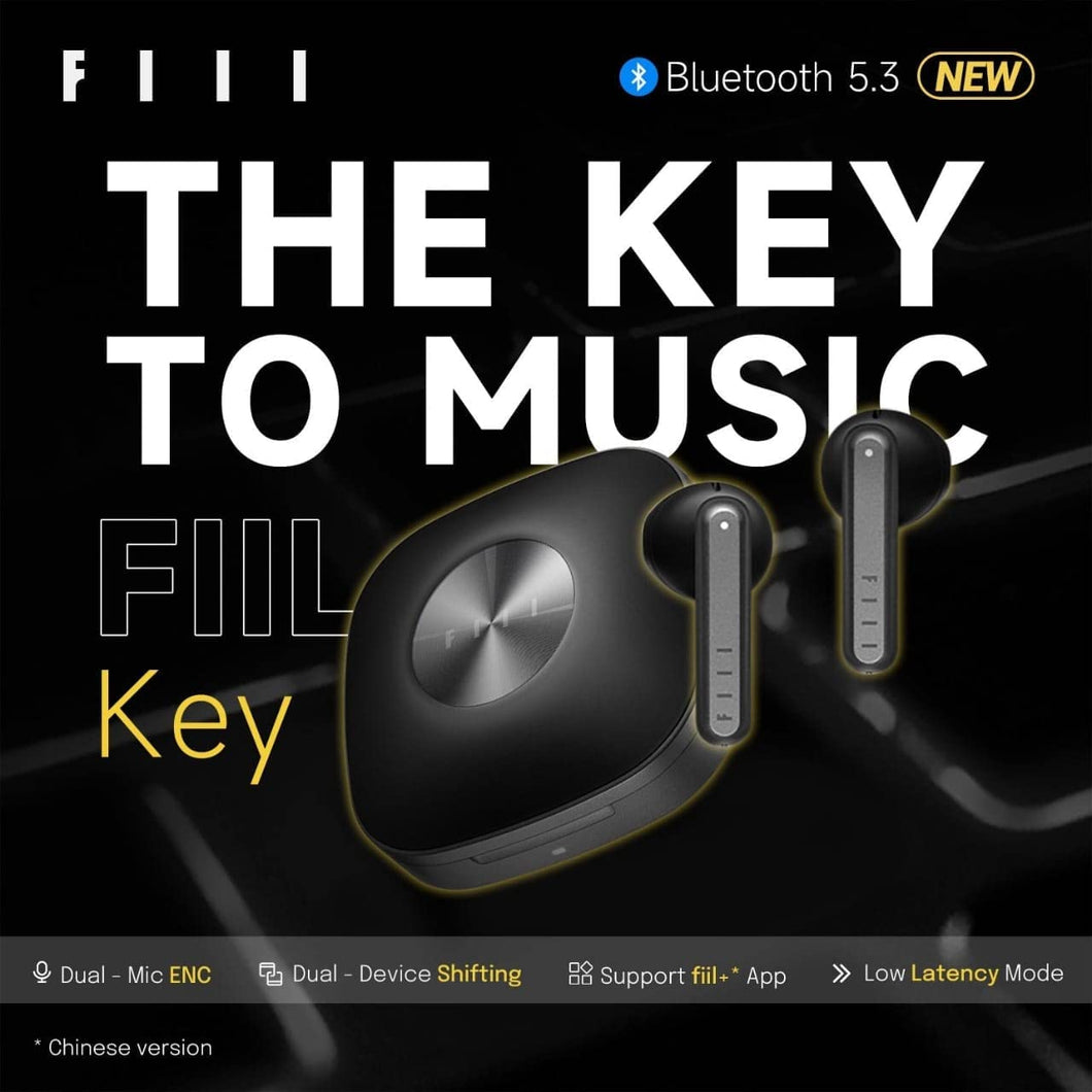 FIIL Key | F038 | Ture Wireless Earbuds Bluetooth 5.3 Low Latency TWS In-Ear Headphones-Flash Zone Electronics             فلاش زون للالكترونيات