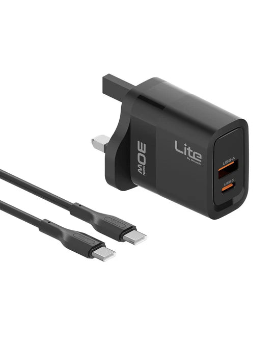 Porodo Dual Port Multi-Device Wall Charger with Integrated Watch Charger – 20W Power Delivery, 2.5W Wireless Output & 15W Sharing Output-Flash Zone Electronics فلاش زون للالكترونيات
