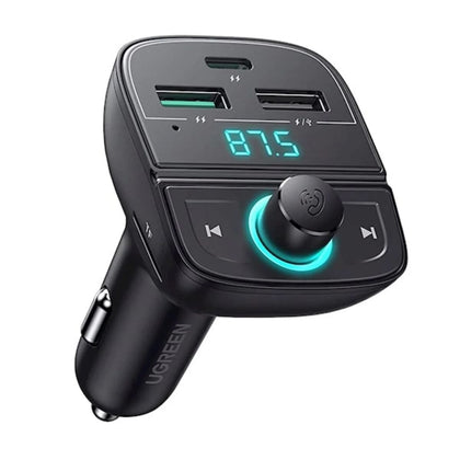 UGREEN Car Charger 31.5W with Bluetooth FM Transmitter-Flash Zone Electronics فلاش زون للالكترونيات