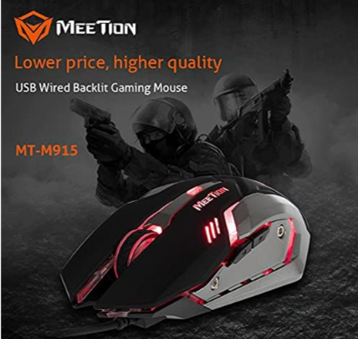 Meetion M915 Gaming Mouse – High Precision RGB Wired USB Mouse-Flash Zone Electronics فلاش زون للالكترونيات