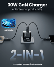 قم بتحميل الصورة إلى عارض الصور، Porodo Dual Port Multi-Device Wall Charger with Integrated Watch Charger – 20W Power Delivery, 2.5W Wireless Output &amp; 15W Sharing Output-Flash Zone Electronics فلاش زون للالكترونيات
