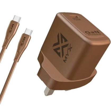 MYX QuickVolt 20W GaN Travel Charger (USB‑C) – Fast PD Charging Adapter-Flash Zone Electronics فلاش زون للالكترونيات