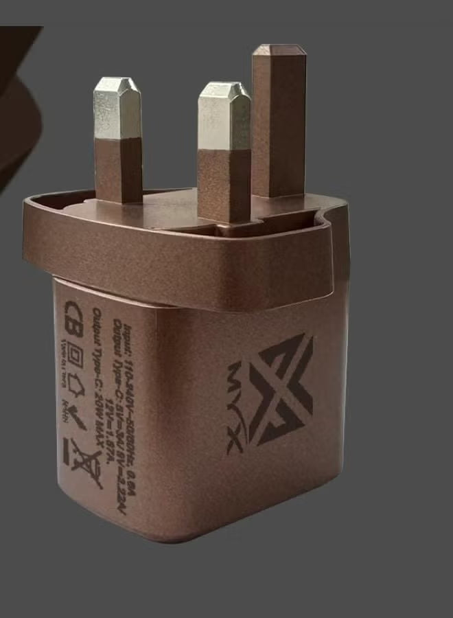 MYX QuickVolt 20W GaN Travel Charger (USB‑C) – Fast PD Charging Adapter-Flash Zone Electronics فلاش زون للالكترونيات