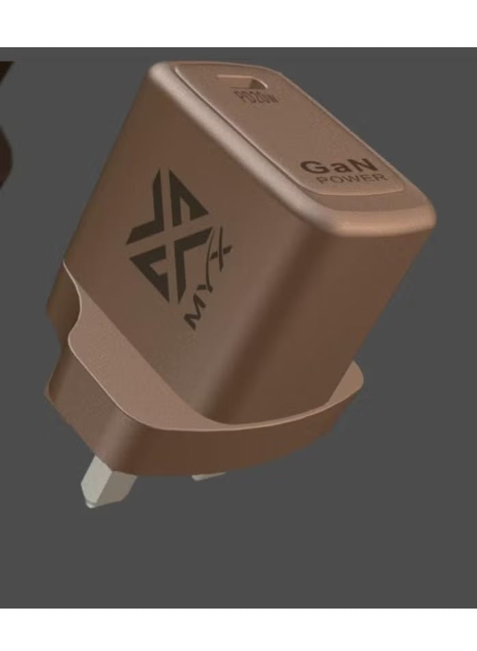 MYX QuickVolt 20W GaN Travel Charger (USB‑C) – Fast PD Charging Adapter-Flash Zone Electronics فلاش زون للالكترونيات