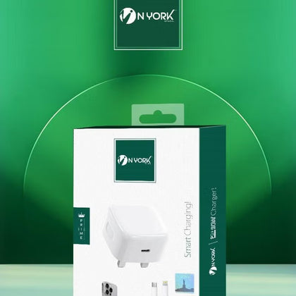 Nyork Prime Series 20W PD Fast Charger – iOS Special Edition USB‑C Wall Charger-Flash Zone Electronics فلاش زون للالكترونيات