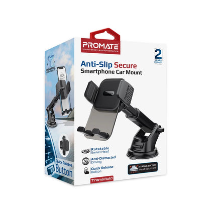 Promate - Anti-Slip Secure Smartphone Car Mount – Universal Dashboard Holder-Flash Zone Electronics فلاش زون للالكترونيات