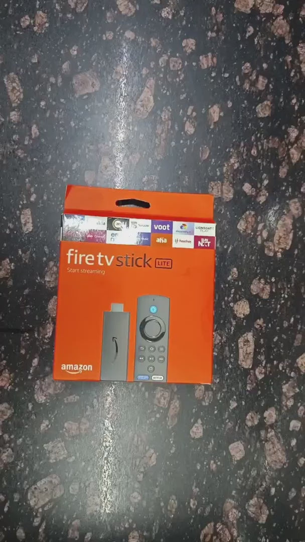 Amazon Fire TV Stick Lite, free and live TV, Alexa Voice Remote Lite, smart home controls, HD streaming