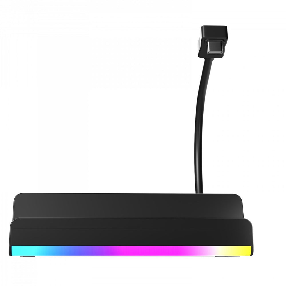 Porodo Gaming Steam Deck Multi‑Port Hub PDX613 – USB‑C 100W PD, HDMI, Ethernet, USB Ports & RGB LED-Flash Zone Electronics فلاش زون للالكترونيات