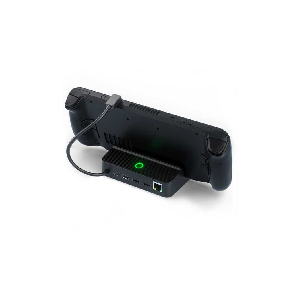 Porodo Gaming Steam Deck Multi‑Port Hub PDX613 – USB‑C 100W PD, HDMI, Ethernet, USB Ports & RGB LED-Flash Zone Electronics فلاش زون للالكترونيات