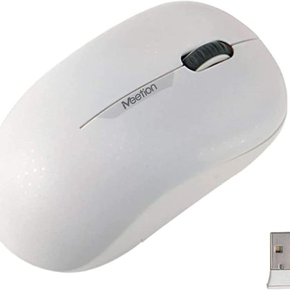 MEETION portable wireless R545 mouse automatic sleep power saving mouse WHITE color-Flash Zone Electronics فلاش زون للالكترونيات