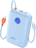 Promate 30000mAh 4‑in‑1 Power Bank 35W – High‑Capacity Power Bank with Built‑In USB‑C & Lightning Cables-Flash Zone Electronics فلاش زون للالكترونيات