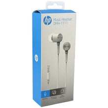 Load image into Gallery viewer, HP DHH-1111 Wired In Ear Earphone White-Flash Zone Electronics             فلاش زون للالكترونيات
