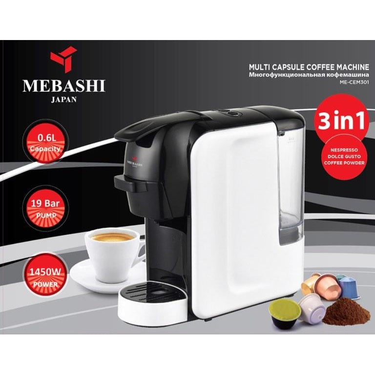 Mebashi Multi-Capsule Coffee Machine ME-CEM301-Flash Zone Electronics             فلاش زون للالكترونيات