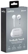 Load image into Gallery viewer, SWITCH TRUBUDZ TOUCH TRUE WIRELESS EARBUDS, IN-EAR BLUETOOTH HEADPHONES WITH TOUCH CONTROL AND DUAL MICROPHONES HANDS FREE WHITE-Flash Zone Electronics             فلاش زون للالكترونيات
