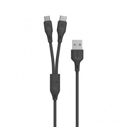 Porodo 2in1 USB Cable Type-C and Micro-Flash Zone Electronics             فلاش زون للالكترونيات