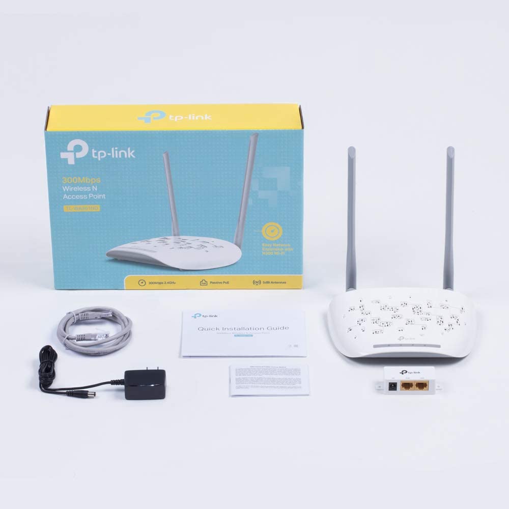 TP-Link 300Mbps Wireless N Access Point,Ethernet Port(RJ45), [TL-WA801N]-Flash Zone Electronics             فلاش زون للالكترونيات