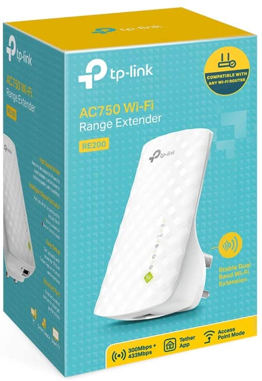 TP-Link RE200 AC750 Universal Dual Band Range Extender-Flash Zone Electronics             فلاش زون للالكترونيات