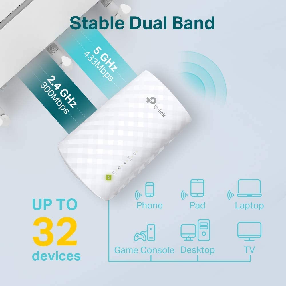 TP-Link RE200 AC750 Universal Dual Band Range Extender-Flash Zone Electronics             فلاش زون للالكترونيات