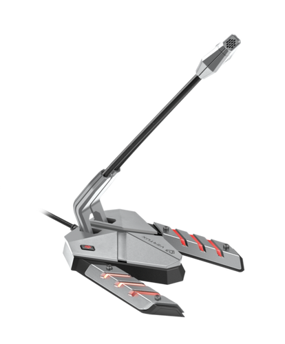 Vertux Streamer 3 High Intensity Anti-Vibration Gaming Microphone Grey-Flash Zone Electronics             فلاش زون للالكترونيات