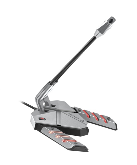 Vertux Streamer 3 High Intensity Anti-Vibration Gaming Microphone Grey-Flash Zone Electronics             فلاش زون للالكترونيات