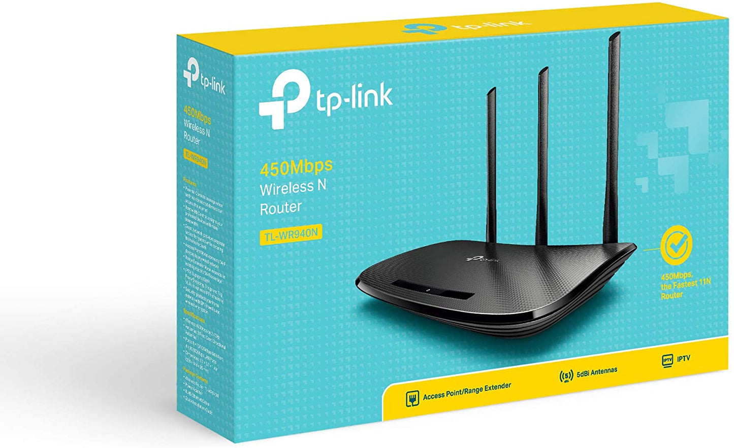 TP-Link TL-WR940N 450Mbps Wireless and Router-Flash Zone Electronics             فلاش زون للالكترونيات