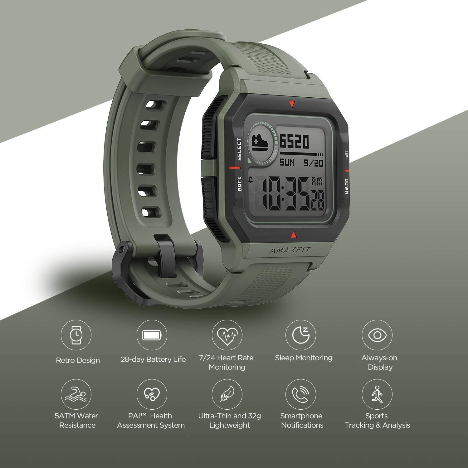 Amazfit neo discount smartwatch retro design