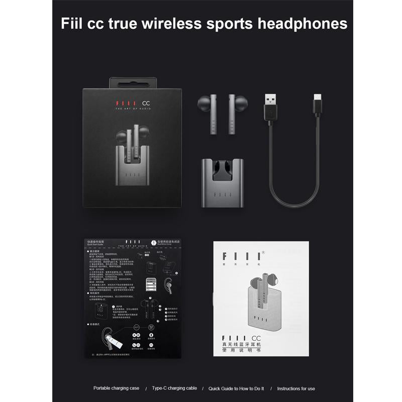 FIIL CC TWS Wireless Bluetooth Earphones Noise Reduction Sport Headphone Bluetooth 5.0-Flash Zone Electronics             فلاش زون للالكترونيات