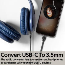 Load image into Gallery viewer, Promate AuxLink-CM 2-in-1 USB-C/3.5mm to 3.5mm AUX Audio Cable-Flash Zone Electronics             فلاش زون للالكترونيات
