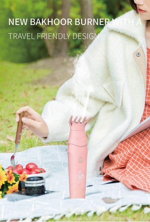 V2 Comb Bukhoor Usb Electric Dukhoon Burner Bakhoor | Pink-Flash Zone Electronics             فلاش زون للالكترونيات