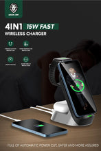 Load image into Gallery viewer, Green 4 in 1 Wireless Charger-Flash Zone Electronics             فلاش زون للالكترونيات
