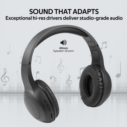 Promate Laboca Deep Bass Over-Ear Wireless Headphones-Flash Zone Electronics             فلاش زون للالكترونيات