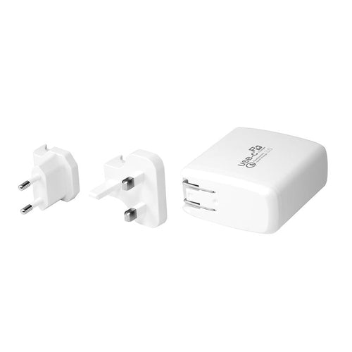 Promate PowerCore-60 Multi-Regional USB-C Wall Adapter with 60Watt Power Delivery and Quick Charge-Flash Zone Electronics             فلاش زون للالكترونيات