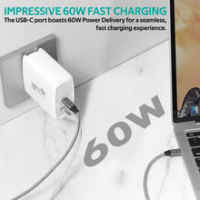 Load image into Gallery viewer, Promate PowerCore-60 Multi-Regional USB-C Wall Adapter with 60Watt Power Delivery and Quick Charge-Flash Zone Electronics             فلاش زون للالكترونيات
