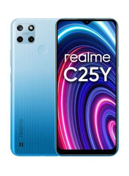 Realme C25Y 64 GB Arabic Glacier Blue, 4GB RAM, 4G LTE, Dual Sim Smartphone-Flash Zone Electronics             فلاش زون للالكترونيات