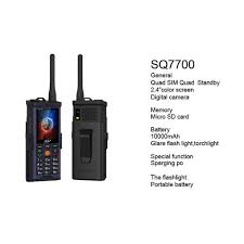 Téléphone Portable - SQ Mobile SQ8700, 2.4 Quad SIM (4 Emplacements pour  Carte SIM) - 10000mAh - Noir & Bleu Marine - MA0016 - Sodishop
