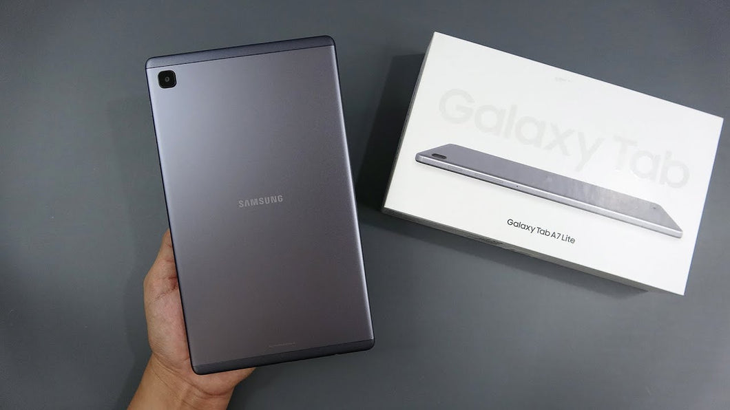 Samsung Galaxy Tab A7 Lite LTE 32GB 3GB RAM (UAE Version), Gray-Flash Zone Electronics             فلاش زون للالكترونيات