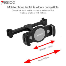 Load image into Gallery viewer, Yesido Rear Seat Car Holder &amp; For 4-10 inch Tablets C29-Flash Zone Electronics             فلاش زون للالكترونيات
