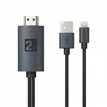 Load image into Gallery viewer, Braided HDMI Lightning Cable-Flash Zone Electronics             فلاش زون للالكترونيات
