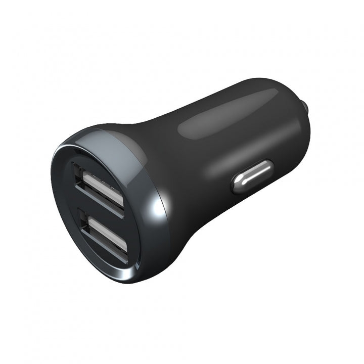 Porodo Dual Port Mini Car Charger 2.4A-Flash Zone Electronics             فلاش زون للالكترونيات