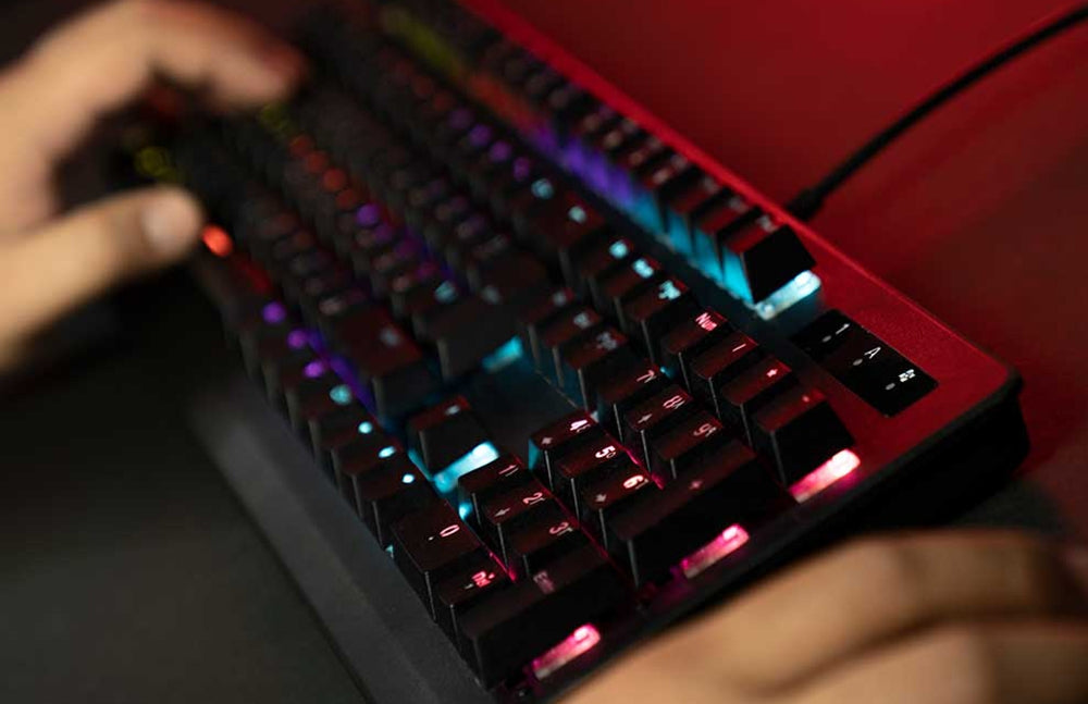 Porodo Full Size Mechanical Keyboard-Flash Zone Electronics             فلاش زون للالكترونيات