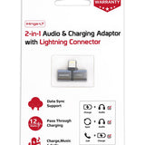 Promate iHinge-LT Lightning Jack Adapter, Ultra-Slim 2-In-1 Lightning Male to Lightning-Flash Zone Electronics             فلاش زون للالكترونيات