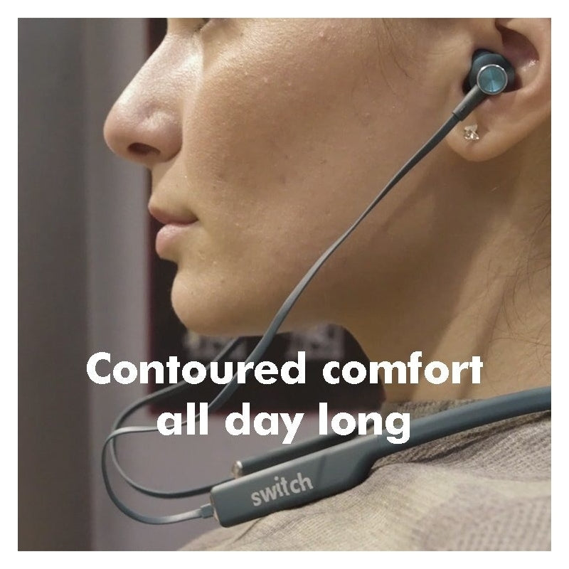 Switch Wireless Bluetooth Neckband Headphones with Mic WNB-1-Flash Zone Electronics             فلاش زون للالكترونيات