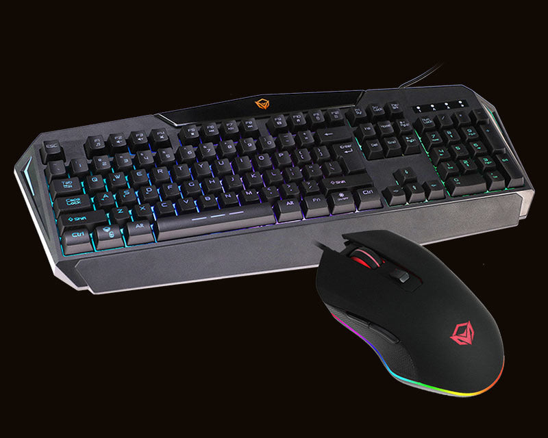 Meetion C510 USB Backlit Wired English Gaming Keyboard and Mouse-Flash Zone Electronics             فلاش زون للالكترونيات